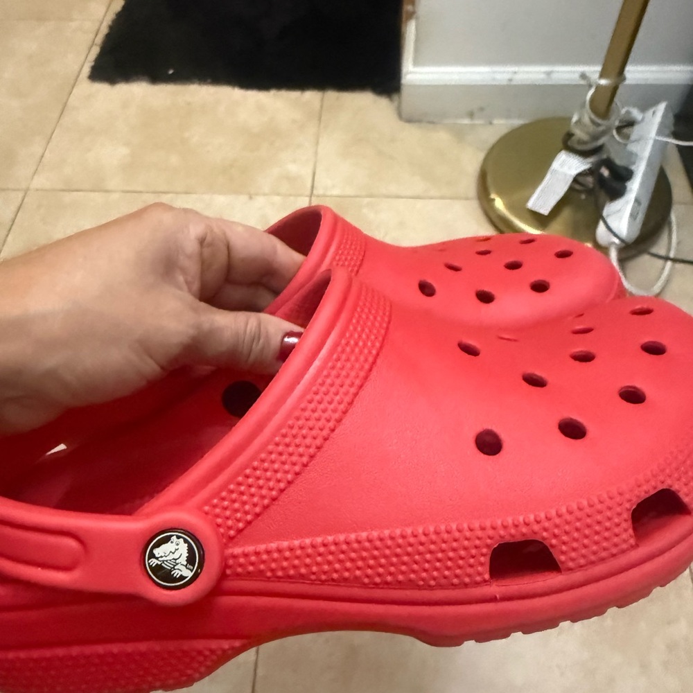 CROCS Classic Clog in Red.. Size Men8 . Women 10